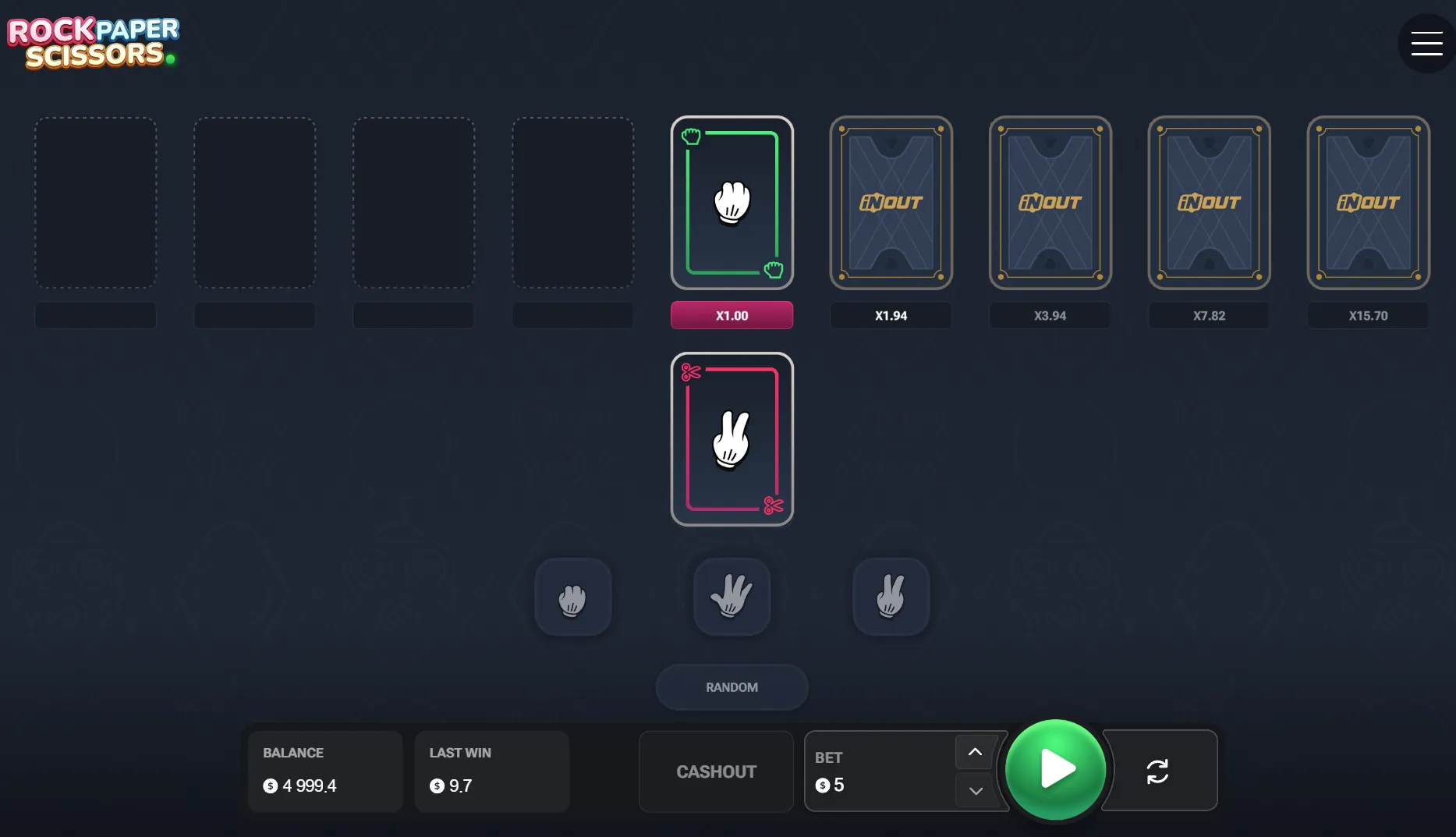 Wie man mit dem Rock Paper Scissor Game anfängt Starten sie das Rock Paper Scissor Game